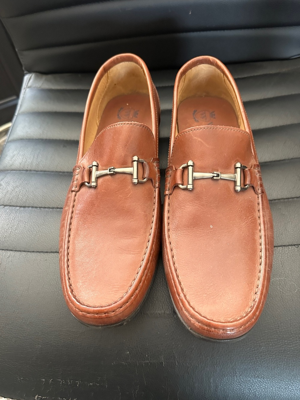 Wallin & Bros Cognac Leather Bit Loafers